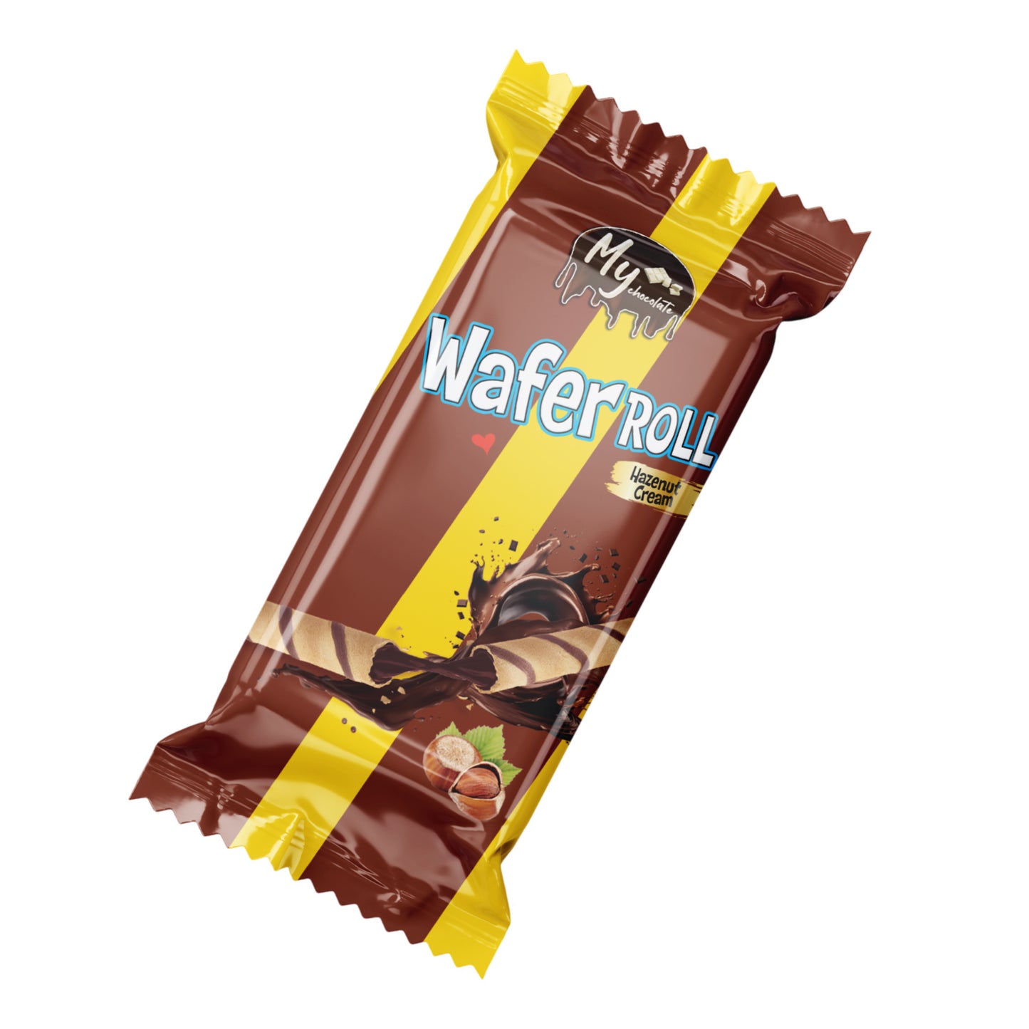 Wafer Roll Hazelnut Cream 12g My Chocolate