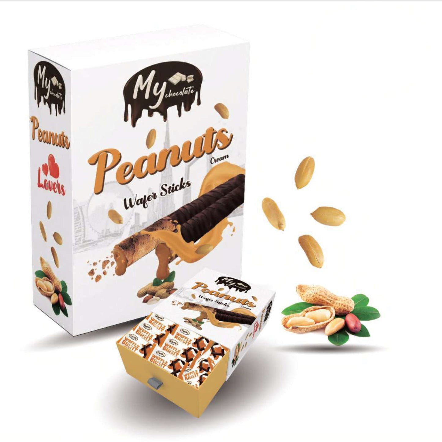 Peanut Wafer Stick 200g | Crispy Peanut Chocolate Wafer My Chocolate