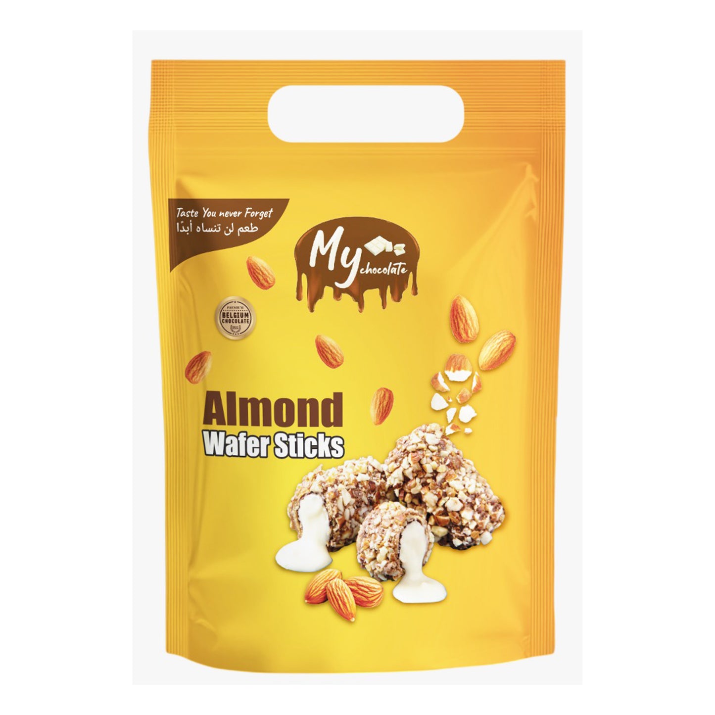 Choco Wafer Stick Almond 250g | Crispy Almond Chocolate Wafer My Chocolate