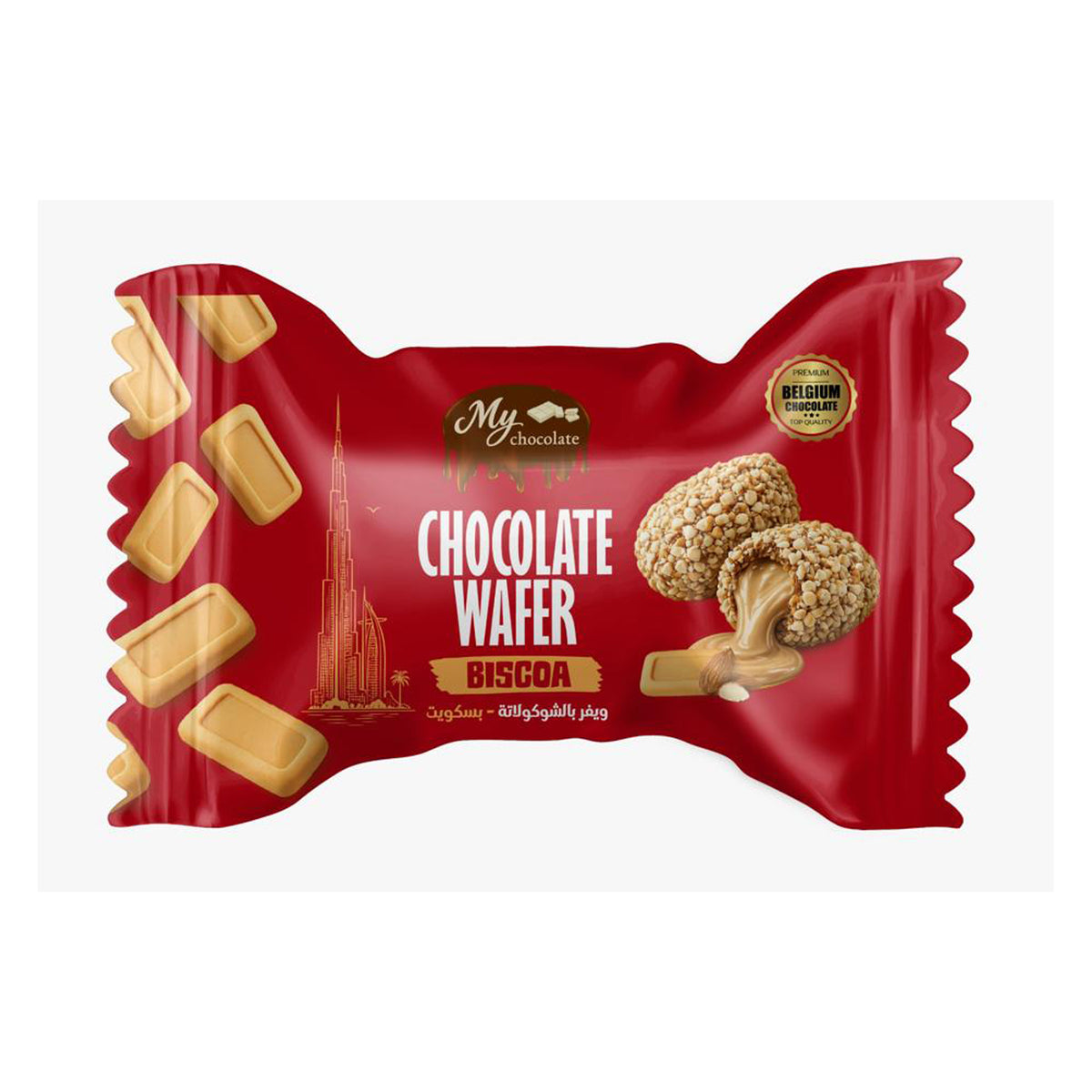 Belgium Choco Wafer Stick Biscoa 1kg – Crispy Wafer with Rich Belgian Chocolate My Chocolate