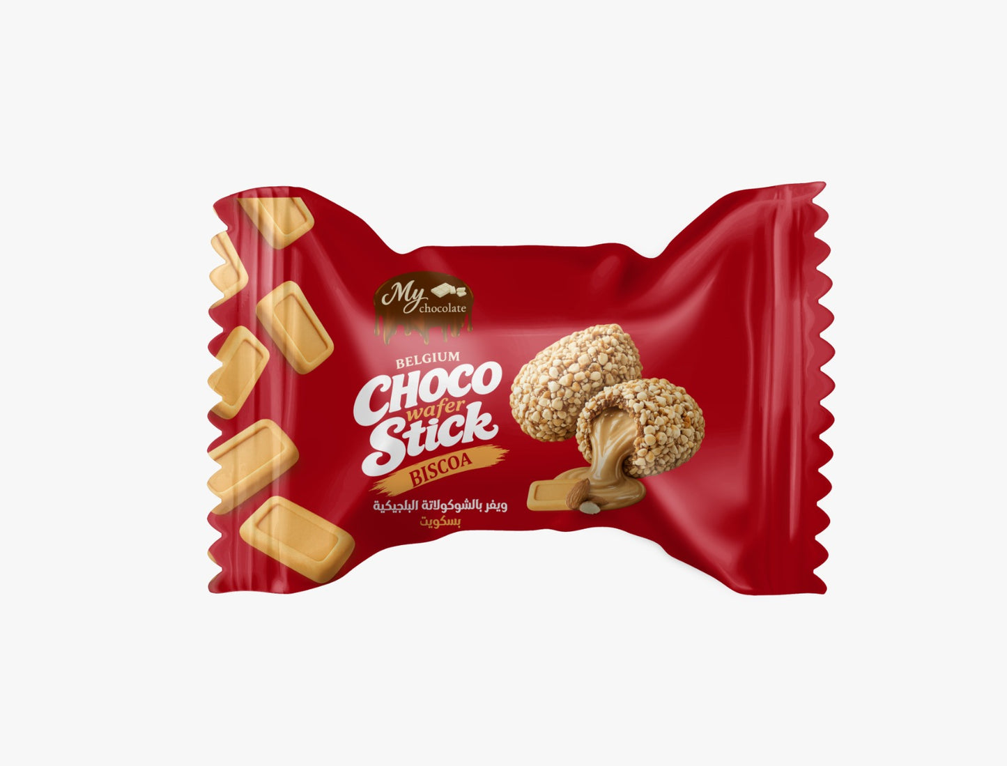 Belgium Choco Wafer Stick Biscoa 1kg – Crispy Wafer with Rich Belgian Chocolate My Chocolate