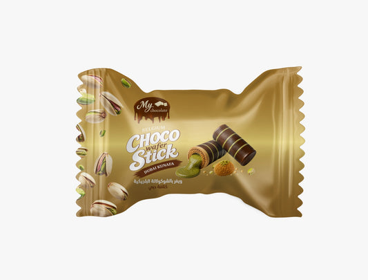 Dubai Kunafa Belgium Choco Wafer Stick 1kg – Pistachio Chocolate Wafer My Chocolate