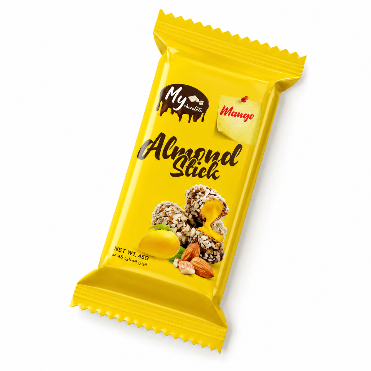 Choco Wafer Stick Mango 45g – Crispy Chocolate Wafer Sticks with Mango My Chocolate