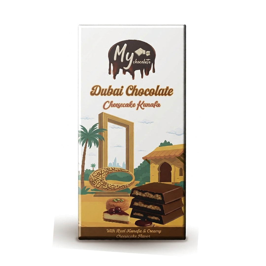 Dubai Chocolate Cheesecake Kunafa – 100g My Chocolate