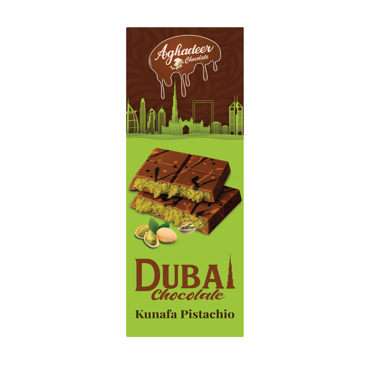 Dubai Chocolate Kunafa Pistachio 200g My Chocolate