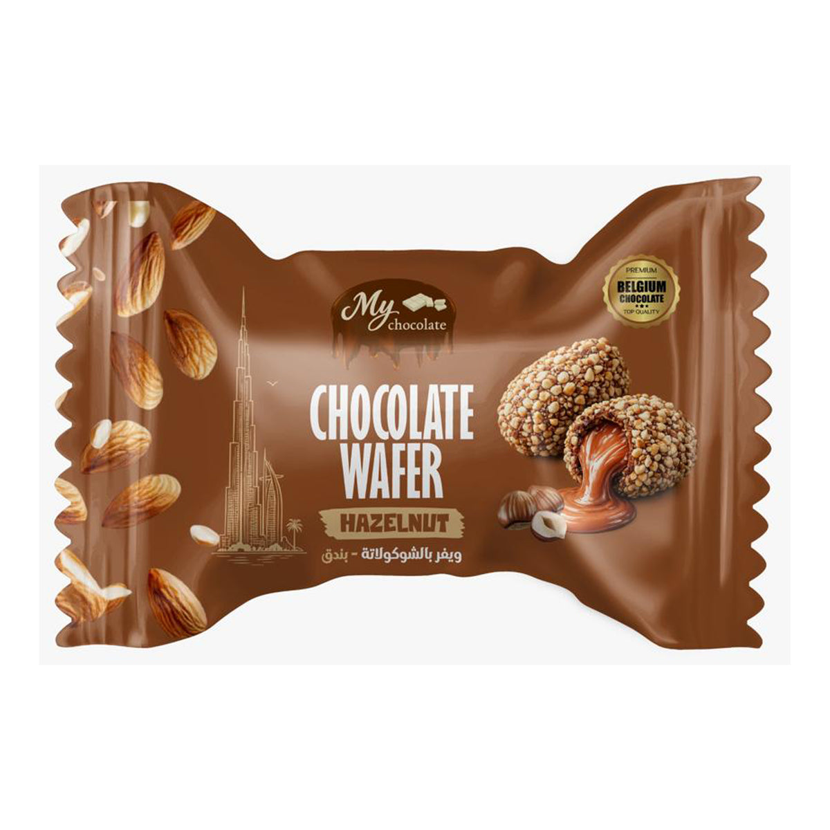 Hazelnut Cream Choco Wafer Stick 1kg – Crispy Wafer, Creamy Hazelnut Filling & Crunchy Almond Coating My Chocolate