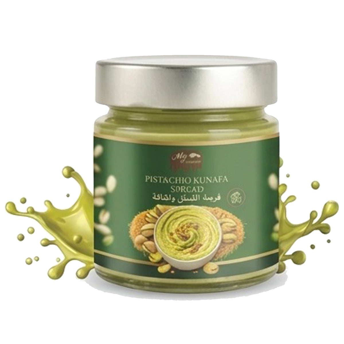 Pistachio Kunafa Spread Jar 220g – Creamy Pistachio Kunafa Spread My Chocolate