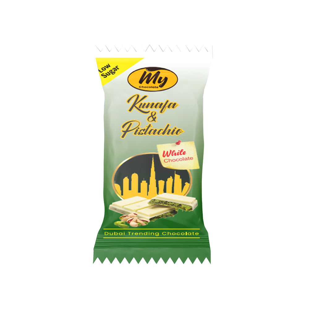 Kunafa White Belgian Chocolate 35g – Pack of 24 | Viral Dubai Chocolate, 48 AED, Up to 80% Off