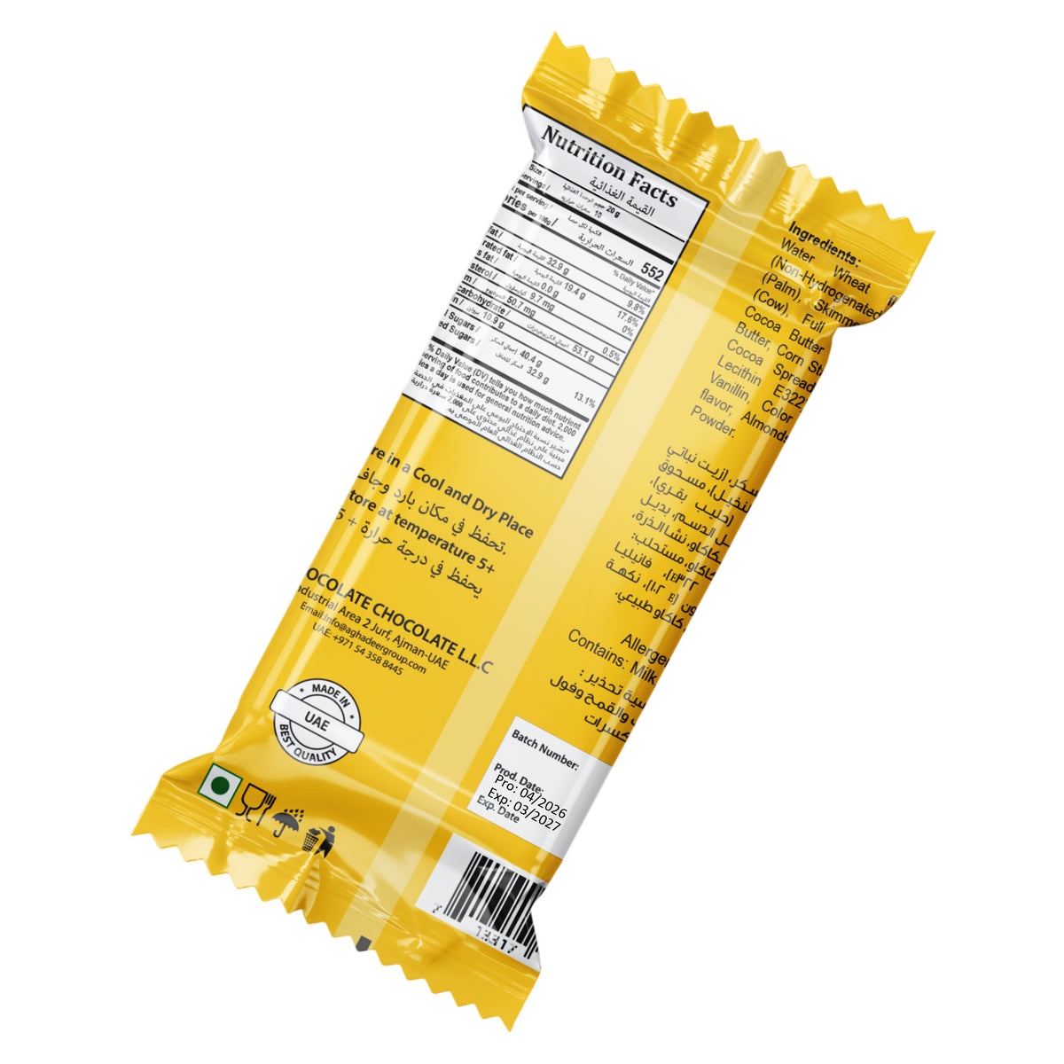 Choco Wafer Stick Mango 45g – Crispy Chocolate Wafer Sticks with Mango My Chocolate