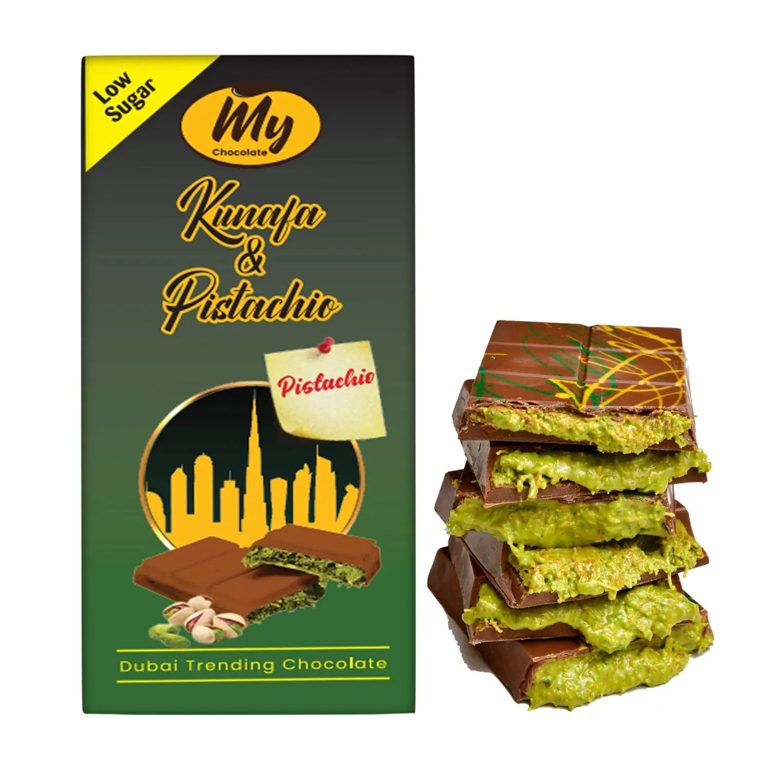 Kunafa Pistachio 200g – Traditional Arabic Sweet - My Chocolate