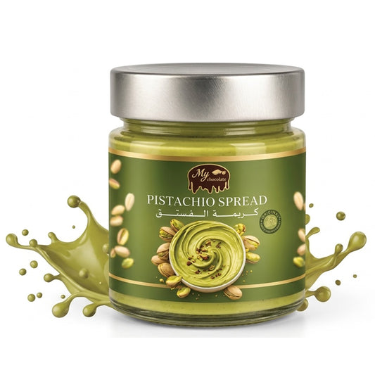 Pistachio Kunafa Spread Jar 220g – Creamy Pistachio Kunafa Spread My Chocolate