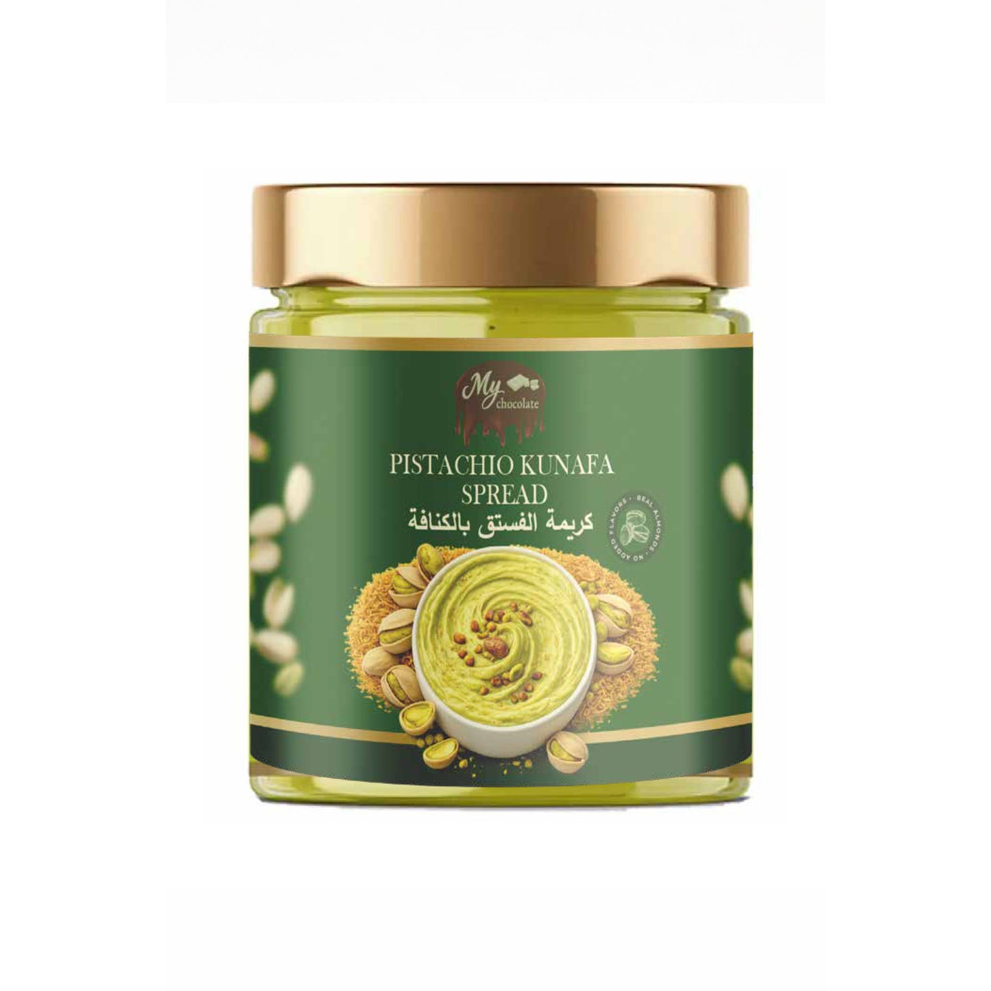 Pistachio Kunafa Spread Jar 220g – Creamy Pistachio Kunafa Spread My Chocolate