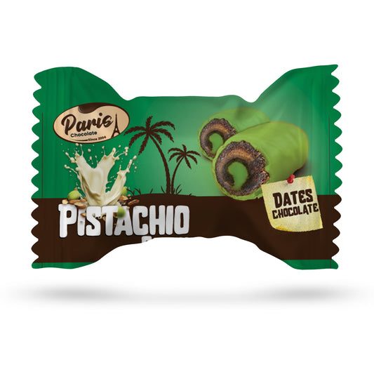 Pistachio Chocolate Dates 1kg - Belgian Chocolate - Upto 70% off