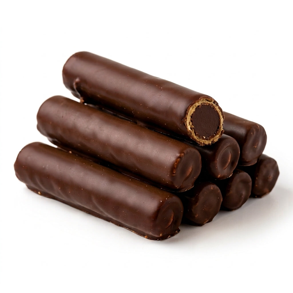 Crispy Wafer Flutes Filled with Creamy Pistachio Delight My Chocolate